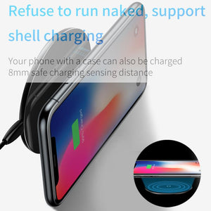 10W Qi Wirelss Charger for iPhone X/8 Visible Fast Wireless Charging for Samsung Galaxy S9/S9+ S8 Note 8 Huawei P20 Pro - ColaPa - Discover Hot Mobile Accessories Online