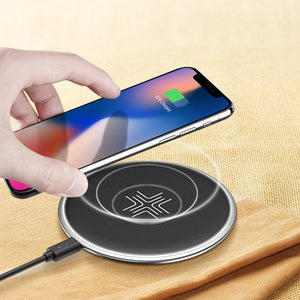 10W Wireless Charger , Qi Fast Wireless Charging Pad LED Breathing Light For iPhone X8 Samsung Note 8 S8 S7 S6 *47% OFF* - ColaPa - Discover Hot Mobile Accessories Online